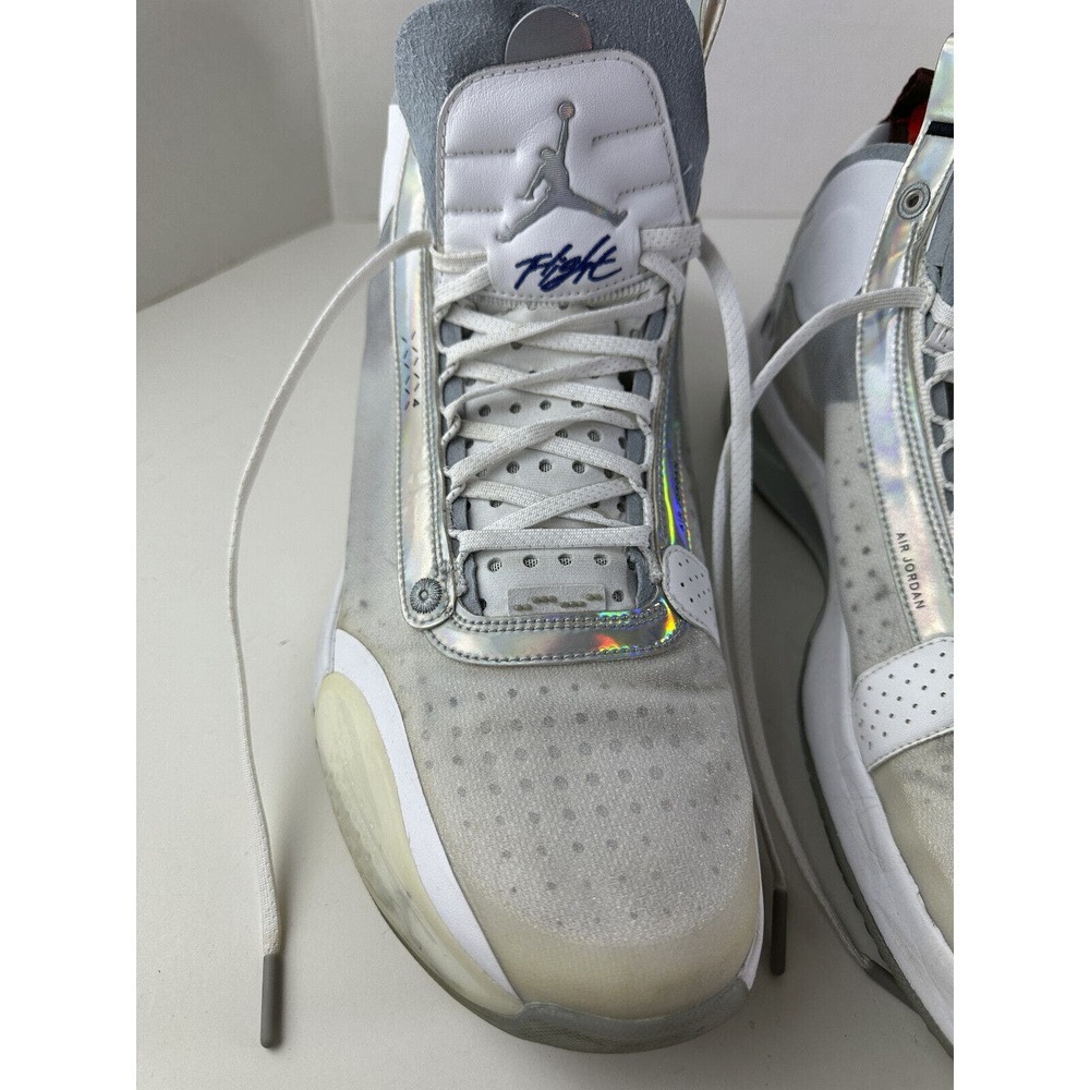 Air Jordan 34 Unite Sneakers Nike AR3240-101 Shoes White Iridescent Mens Size 14 - Picture 15 of 16